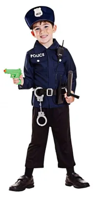 Produktbild von 7-tlg. Polizei Kleinkinderkostüm  96-160 cm