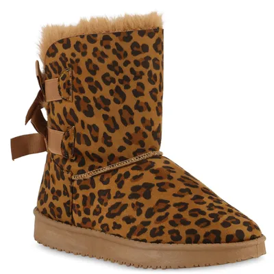 Produktbild von VAN HILL Damen Stiefeletten Schlupfstiefeletten Winter Boots Warm Gefüttert 902278, Farbe: Braun, Größe: 40