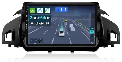 Obrázok produktu pre 9-palcové autorádio s Androidom 15 pre modely Ford Kuga, Escape a C-max (ročníky 2013-2017) s GPS a Bluetooth