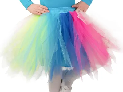 Produktbild von Orlob Tutu Regenbogen, Maskenkostüm, Erwachsener, Weiblich, Mehrfarbig, Weiblich, Einfarbig