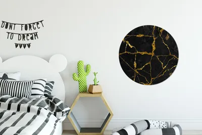Produktbild von MuchoWow® - Wand Kreis - Das Schlafzimmer - Die Bilder - Wandmalerei - Kunst für das Haus - das Plastik