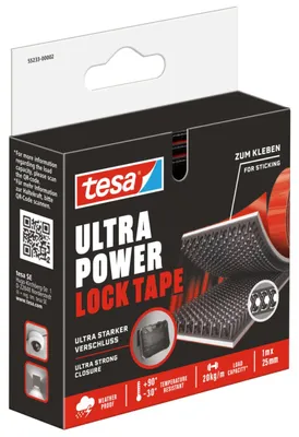 Obrázek produktu pro TESA 552330000200, Černá, Červená, 25 mm, 1000 mm, 1 kusů, Krabice