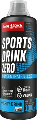Produktbild von Body Attack Sports Drink Zero - 1000 ml Energy Drink