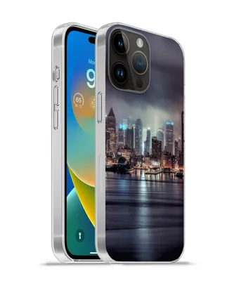 Produktbild von MuchoWow® Handyhülle Schutzhülle Hülle für Apple iPhone 14 Pro Max New York - Amerika - Skyline Silikon Softcase Handy Hülle - Hardcover