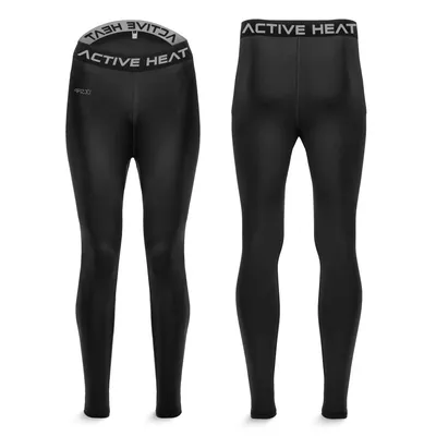 Produktbild von 4FIZJO Thermohose, elastisch, für Outdoor und Wintersport, Trekking, schwarz, L