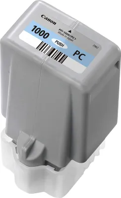 Produktbild von Canon PFI-1000PC Tinte Foto-Cyan, Foto zyan, Tinte auf Farbstoffbasis, 80 ml, 5140 Seiten