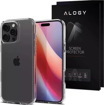 Image de Coque Spigen Ultra Hybrid + verre pour iPhone 16 Pro transparent