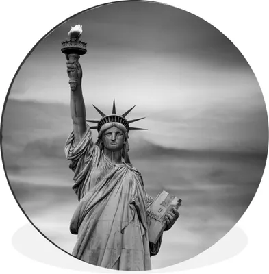 Produktbild von MuchoWow® - Mauerkreis - Wandbilder - Runde Bild - Bild aus Aluminium - Schlafzimmer - Wohnzimmerdekoration - Wand Dekoration