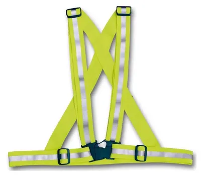 Produktbild von 4-act Cross Belt Reflektierende Weste Gelb Gelb One Size