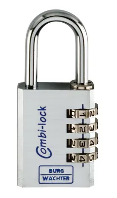 Image de Cadenas à combinaison Combi Lock 90 Chromo L.40mm corps de serrure Alu.rouleau 4 chiffres