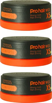 Produktbild von Pro Hair Wax X5 Strong Hold Orange / Men 3x150 ml