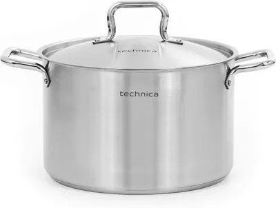 Produktbild von TECHNICA Mittlerer Topf 11,1L | 28 cm | Edelstahldeckel | Edelstahl Induktion Kochtopf
