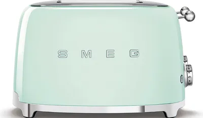 Produktbild von Smeg TSF03PGEU, 4 Scheibe(n), Grün, Stahl, Tasten, Niveau, Drehregler, 50's Style, China