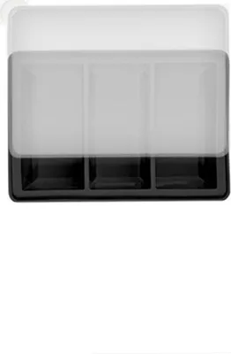 Image de INF Moule à glaçons en silicone - 3 compartiments, grands glaçons pour boissons