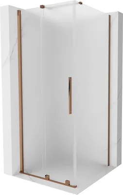 Image de Paroi de douche Mexen Velar 90x90 Cm, Rose gold