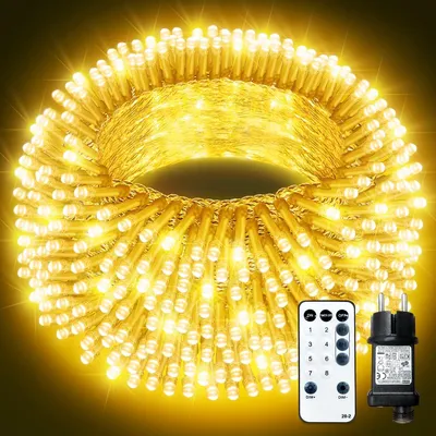 Lichtslinger 10 m warmweiß wasserdicht 100 LEDs Timer