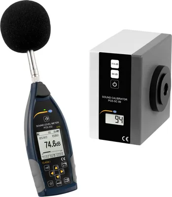Produktbild von PCE Instruments PCE-432-SC 09 Tragbarer Profi Schallkalibrator Klasse 1 inkl. Schallpegelmessgerät mit GPS Klasse 1