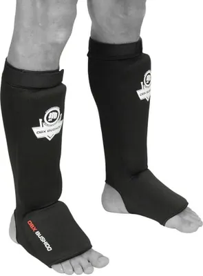 Image de DBX BUSHIDO SPORT Protège-tibias pour Kickboxing - Protège-tibias pour hommes - Entraînement efficace pour Kickboxeurs - Protège-tibias pour Arts Martiaux - Accessoires pour Kickboxing