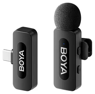 Obrázok produktu pre BOYA BY-V10 (V2.0), Pripínací mikrofón, 20 - 16000 Hz, 80 dB, Bezdrôtový, USB, 100 m