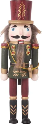 Produktbild von Dekofigur Nussknacker Holz 24 x 7 cm bunt