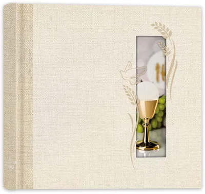 Produktbild von ZEP Fotoalbum Kommunion 40 Seiten weiß 24x24 cm mit Fensterstanzung
