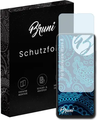 Produktbild von Bruni Basics-Clear 2x Schutzfolie kompatibel mit Blackview Wave 8 Folie