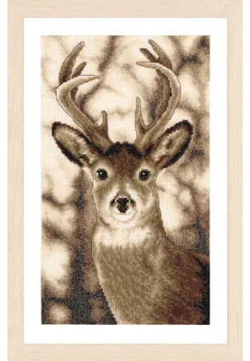 Produktbild von Vervaco Kreuzstich Stickpackung "Hirsch", Zählmuster, 18x30cm