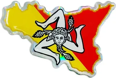Productafbeelding van 4R Quattroerre.it 14139 3D-sticker, Sicilië