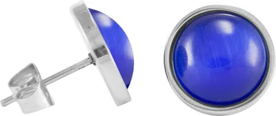 Produktbild von Chirurgenstahl Ohrstecker Elegance Farbe - Blau