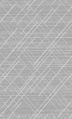 Produktbild von Grau Teppich Kurzflor Weiß Linien Muster Wohnzimmer Arbeitszimmer Flur
