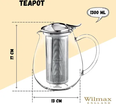 Immagine prodotto di Set Wilmax composto da teiera e 2 tazze WL-888803/A-888748/A2