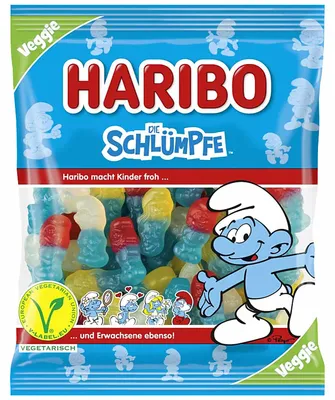 Produktbild von Haribo Die Schlümpfe klein vegetarisch 175g