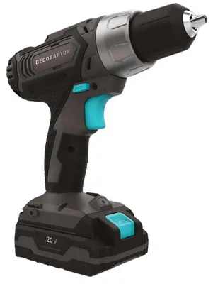 Produktbild von Cecotec Akku-Bohrmaschine CecoRaptor Perfect Drill, 20V und 2000 mAh, Drehzahl 1550 U/min, Max. Drehmoment 46 Nm, 25+1 Positionen