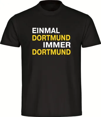 Produktbild von multifanshop Kinder T-Shirt - Dortmund - Einmal Immer, schwarz, Größe 128