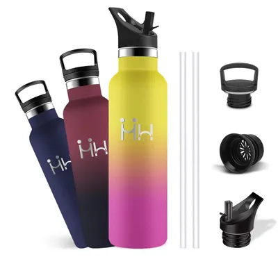 Produktbild von Edelstahl Trinkflasche 1l, BPA-frei, doppelwandig, isoliert, auslaufsicher