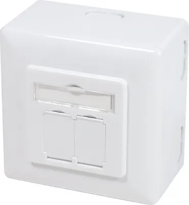 Obrázek produktu pro LogiLink NP0126, RJ-45, STP, 6a, Metalická, Bílá, SO/IEC 11801, TIA/EIA 568C.2, 80 mm