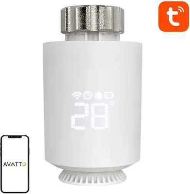 Image de Avatto Trv06 Zigbee 3.0 Tête thermostatique intelligente Tuya
