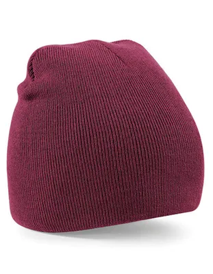 Produktbild von Beechfield B44 | Original Pull-On Beanie Wintermütze - Farbe: Burgundy - Größe: One Size