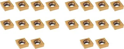 Immagine prodotto di 20 inserti in metallo duro CNC per tornio - Fresa di alta qualità per acciaio e acciaio inossidabile