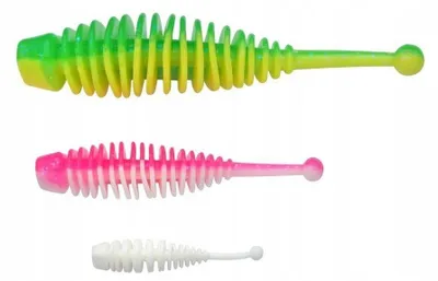 Produktbild von Berkley PowerBait Naiad Gummiköder 5cm Spring Green/White