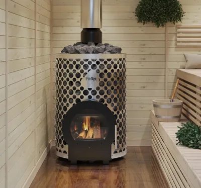 Produktbild von FinTec JONTE Holz-Saunaofen 16 kW holzbefeuerter Saunaofen mit BImSchV 2