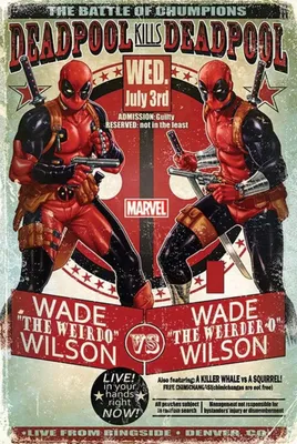 Produktbild von Marvel Poster Deadpool (wade Gegen Wade) Mehrfarbig  Mehrfarbig One Size