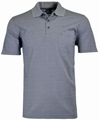 Produktbild von Rabe Poloshirt kurzarm Softknit-Polo fein gestreift