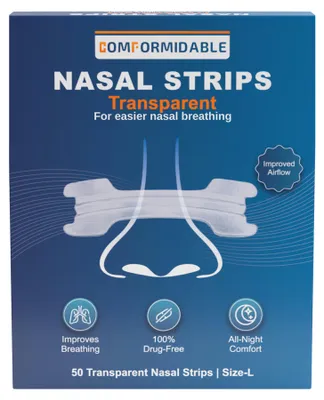 Produktbild von Besser Atmen - Comformidable - Nasenpfl.groß - Transparent - 50 Stück