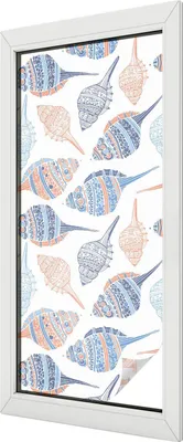 Zdjęcie produktu dla Folia witrażowa - 116x50 cm - wzór witrażowy - nieprzezroczysta dekoracyjna folia do ochrony prywatności - samoprzylepna, ochrona UV - powłoki