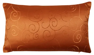 Produktbild von Kissenbezug 30x50 cm terracotta Damast Circle Deko Kissenhülle mit Reißverschluss