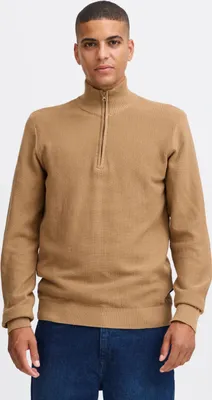Produktbild von Blend BHPullover Herren Strickpullover Troyer Feinstrick Pullover mit Troyerkragen Rippbündchen 100% Baumwolle Slim fit