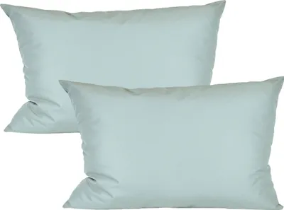 Produktbild von JACK 2er Set 40x60cm Outdoor Kissenhülle Kissenbezug Wasserfest Sitzkissen Lounge Kissen Garten Stuhl Lotus Effekt, Farbe:Silber