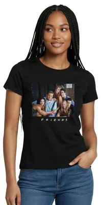 Produktbild von Spreadshirt Friends Foto Frauen T-Shirt, S, Schwarz