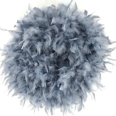Produktbild von Federkranz Dekokranz FEDERN grau dunkelgrau D. 40-45cm CreaFlor Home